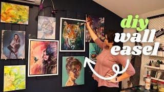 I Made a Wall Easel  NEW Studio Tour // Artist Diaries Vlog