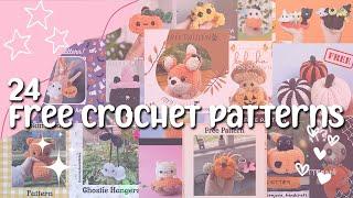 24 FREE Cute Fall  Spooky Season Amigurumi Crochet Pattern  Project Ideas  Free Beginner Friendly