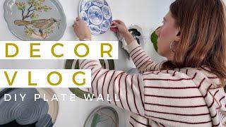 January Decor Vlog - DIY Plate Wall