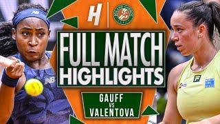 Coco Gauff vs Tereza Valentova - FULL Match Highlights | Roland Garros 2025