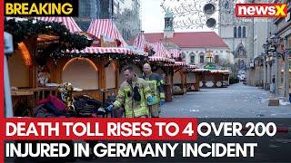 Breaking News: Death Toll Rises to 4, Over 200 Injured in Germany Incident | NewsX