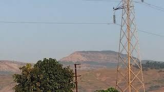 How Matheran ranges are observed from from Aura pure veg restaurant, Ashane, Taluka Karjat ?