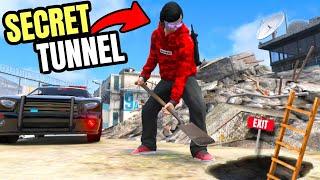 Digging A Tunnel To Escape Prison in GTA 5 RP