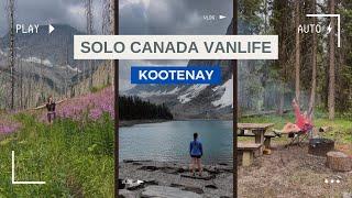 Solo Canada Campervan Trip - PART 2: Kootenay (inc FLOE LAKE HIKE)