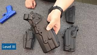 Safariland® Holsters |  Levels of Retention 101 (Level I - Level IV)