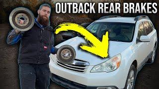 More Brake Jobs! 2010 Subaru Outback 2.5i Rear Brake Replacement!