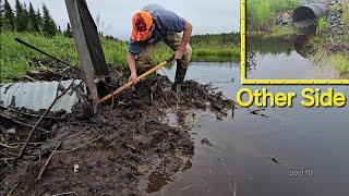 Removing Huge Beaver Clog With Build Back Overnight Camera