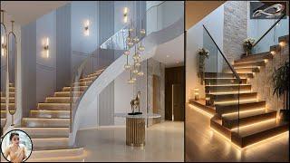 Staircase Wall Designs Interior Trends | Stylish Staircase Design | Stone Wall Cladding 2024 | I.A.S