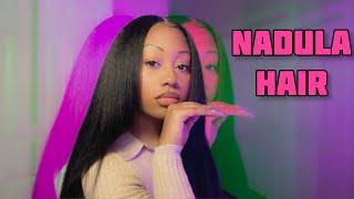 22" 13X4 NATURAL KINKY STRAIGHT LACE WIG | UNSPONSORED NADULA HAIR REVIEW | Iphone 14 ProMax