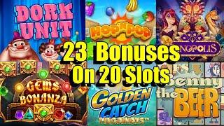 Bonus Buy Session With Kevin, 23 Bonuses on 20 Slots, Dork Unit, Beast below, Danger HV & Much More