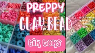 preppy clay beads | tik tok compilation | ️🫶🩷️🫧 | Please sub! | #preppy #viral  |