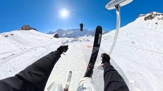 Skiing 100ft+ jumps