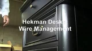 Hekman Desks Wire Management