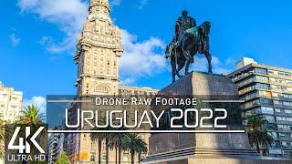 【4K】 Drone RAW Footage  This is URUGUAY 2022  Montevideo  Punta del Este  UltraHD Stock Video