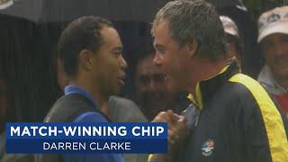 Darren Clarke DEFEATS Tiger Woods By Chipping In | 2006 Ryder Cup