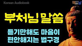 걱정 많은 삶을 평온하게 바꾸는 부처님 말씀 불교 명언, 법구경 마음공부, 책읽어주는여자 오디오북 korean audiobook