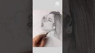 How to draw beautiful girl eat ice cream #sorts #art #howtodraw #pencildrawing