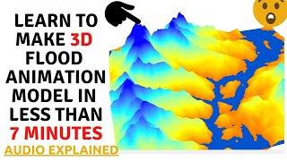 3D Flood Animation Layer in 7 minutes | Arc GIS | Arc Scene | Arc map