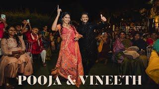 Pooja Kannan & Vineeth's Sangeet Celebration: A Night of Dance and Joy!