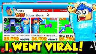 I Got SO MANY SUBSCRIBERS And WENT VIRAL In YouTube Simulator Z!