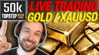 LIVE NEWS50.000$ Futures Trading Challenge GOLD XAUUSD NASDAQNEW YORK Trading Session!