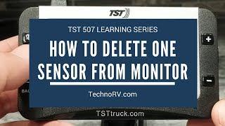 TechnoRV TST 507 Learning Series: How to Delete a Single Sensor