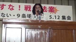 糸数慶子「沖縄社会大衆党」委員長、許すな！戦争法案 2015 05 12