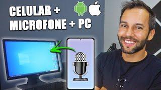 COMO USAR O CELULAR COMO MICROFONE PARA PC