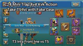 C24 Mini Trap 4v4 Kvk Action Take T5 hit | Lords Mobile