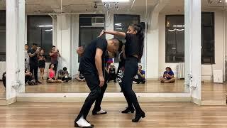 Salsa On2 Class - Intermediate Level - Diego and Yaritza