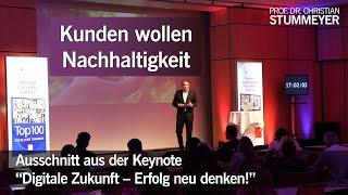 "Kunden wollen Nachhaltigkeit" - Top-Redner Prof. Stummeyer, Keynote auf dem Wissensforum Villach