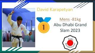 David Karapetyan  81 Mens Judo Abu Dhabi Grand Slam 2023