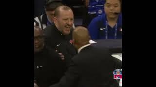 Thibs Smiling and Hugging World Wide Wes! (MSG Version) (Knicks vs. Sixers 2024 NBA Playoffs Gm 6)