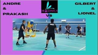 Dragonfly Badminton Zone - Andre & Prakash VS Gilbert & Lionel