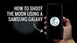 How to take photos of the Moon using a Galaxy phone // #shorts