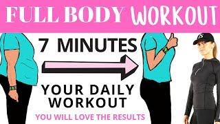 FULL BODY WORKOUT -  7 MINUTE WORKOUT FOR WEIGHT LOSS - BELLY FAT WORKOUT BY LUCY WYNDHAM-READ