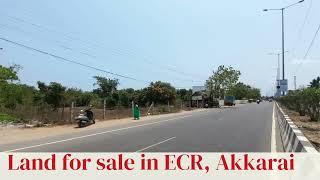 Commercial land for sale in #ecr  , Akkarai | clear Title | on road Property