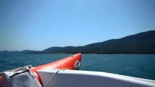 Mit Zapcat und Evinrude 25PS in Kroatien