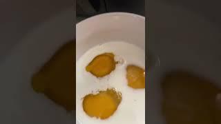 Stretching eggs  by using milk