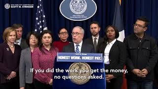 Comptroller Stringer launches campaign to return millions in stolen wages to NYC workers