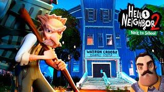 ЗДЕСЬ УЧИЛСЯ СОСЕД? Злой ОХРАННИК и Тайны ЗАБЫТОЙ ШКОЛЫ в Игре Hello Neighbor 2 Back to School DLC