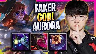 FAKER IS A GOD WITH AURORA! - T1 Faker Plays Aurora MID vs Hwei! | Season 2024