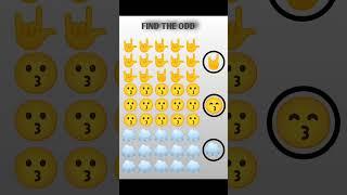 Find the odd emojis and growth  your IQ level || this is mind game   || it's your brain test