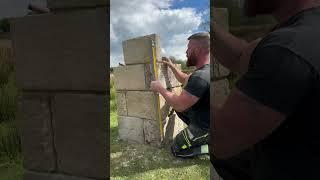 How I build natural stone piers #howtobuild #stonemasonry #stonemason #diy #buildingtips