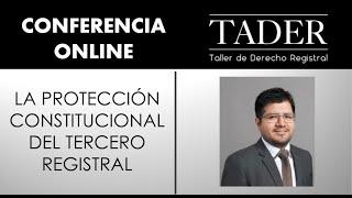 La protección constitucional del tercero registral