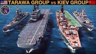 Sea Power | 1980's Tarawa Carrier Group vs 1980's Kiev Carrier Group (Naval Battle 143)