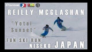 Freeski ski short turns Japan - Reilly McGlashan