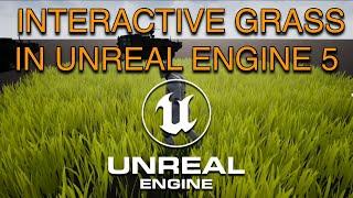 How to Create Interactive Grass in Unreal Engine 5 - Step by Step Guide - Stylized Grass (2023)