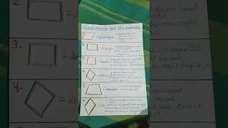 Quadrilaterals shapes and their properties
