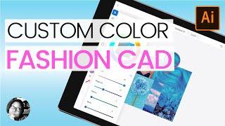 Create Custom Color in Illustrator for a Fashion CAD on iPad